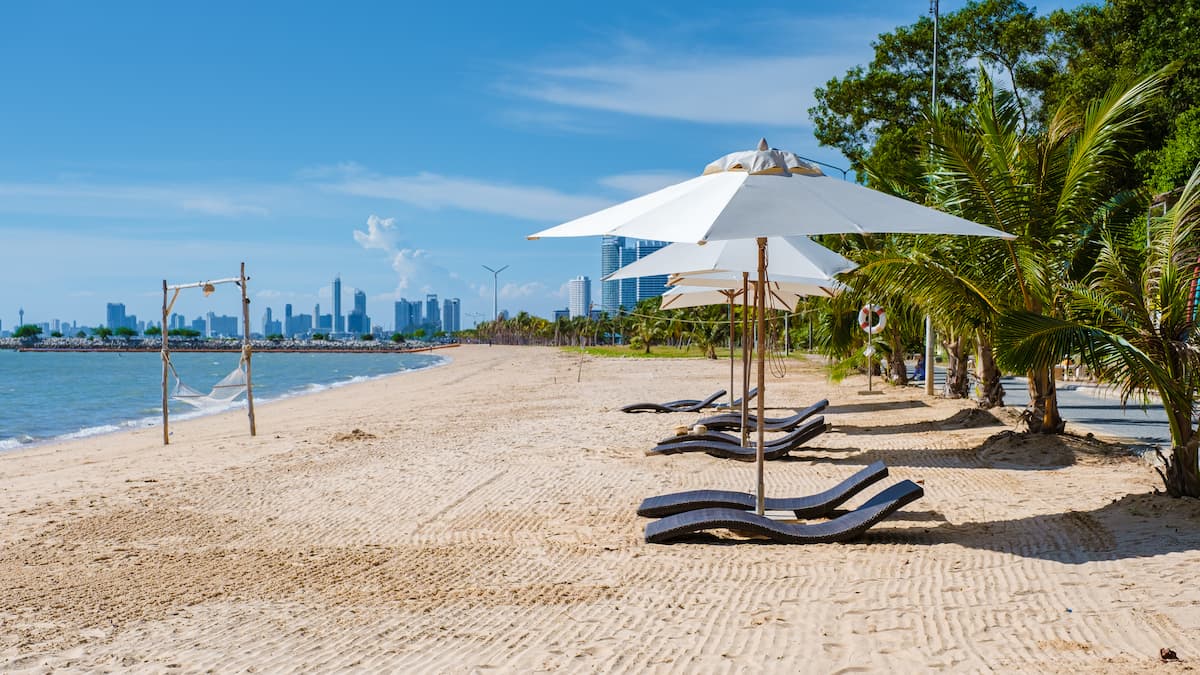 Beautiful view of the beach at Jomtien Pattaya