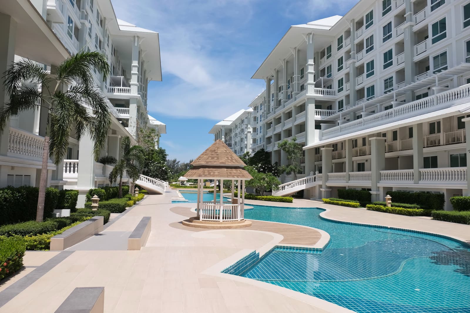 luxury condominium complex in pattaya thailand