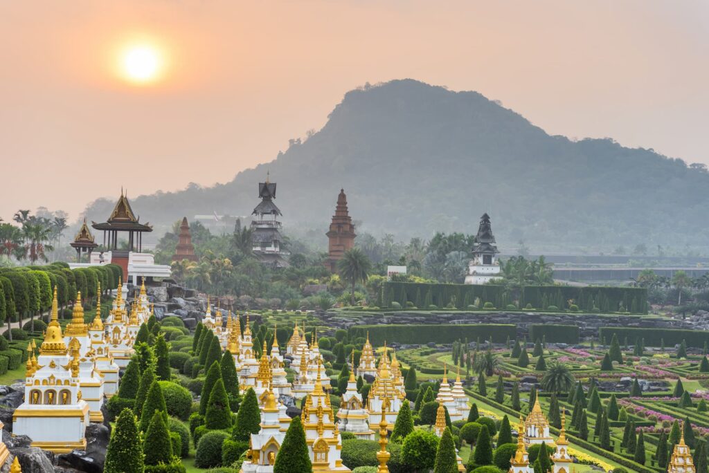 stunning view of nong nooch tropical gardens in pattaya